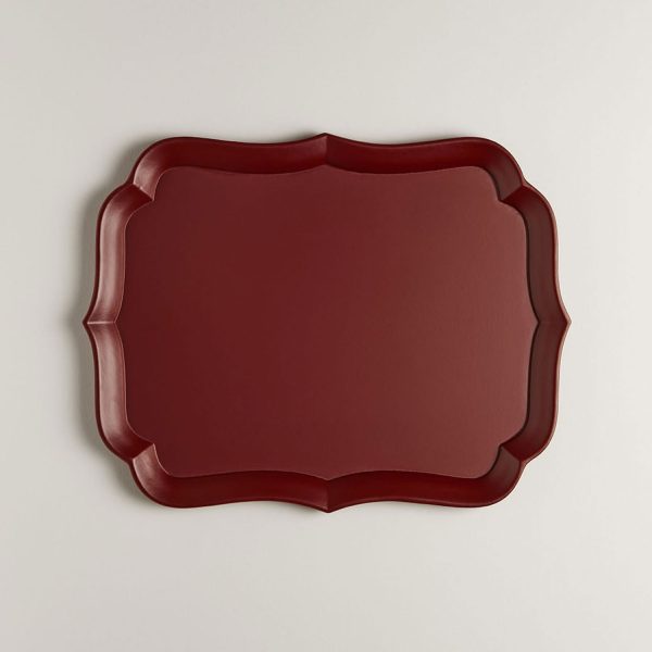 Lacquered wood tray - Image 2